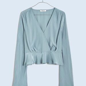 Madewell Bell Sleeve Wrap Top